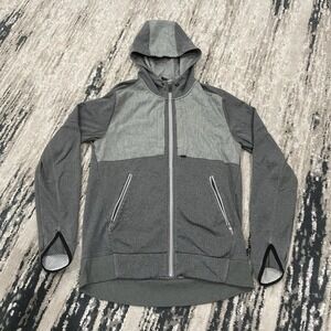 Oakley Mens The Progression Flee Hoodie Jacket Heather Grey Size Medium‎